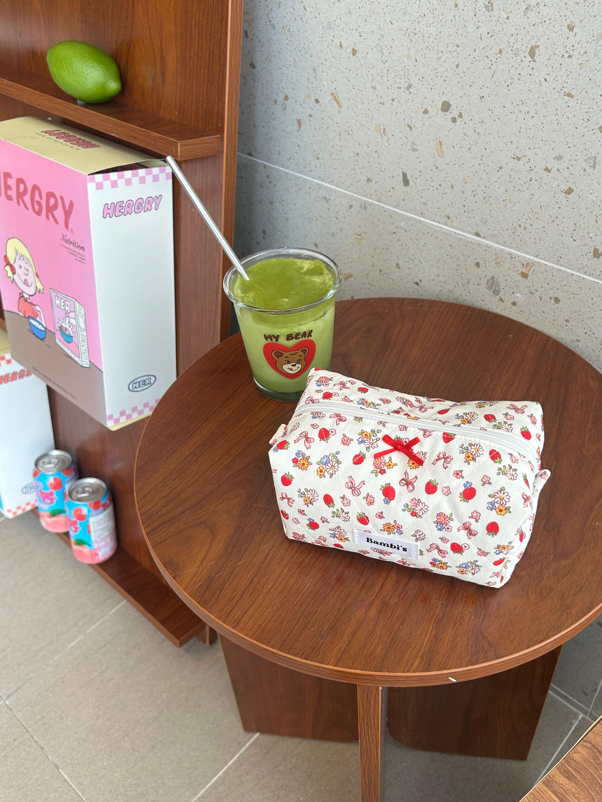 Strawberry Farm Make Up Pouch