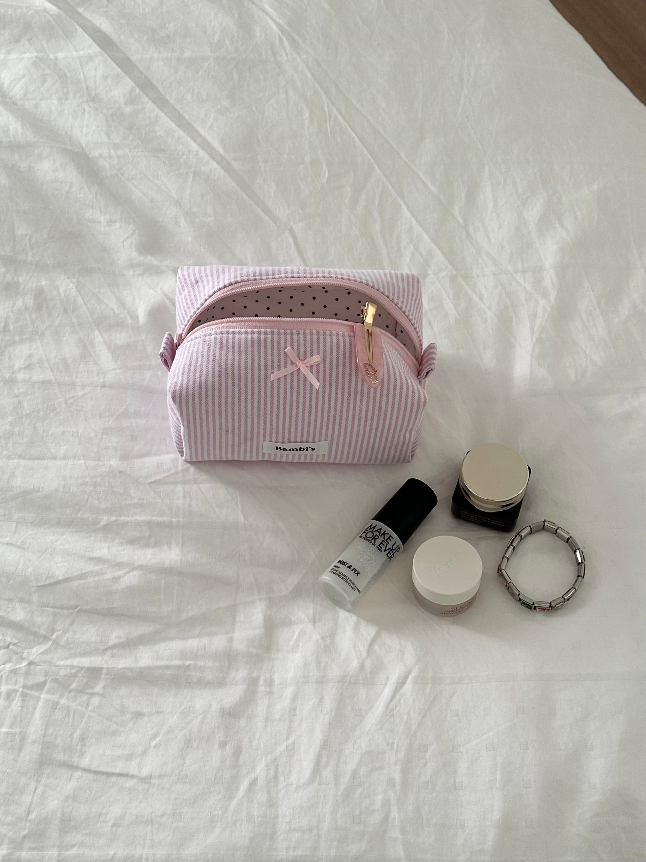 Hailey in Pink Make Up Pouch