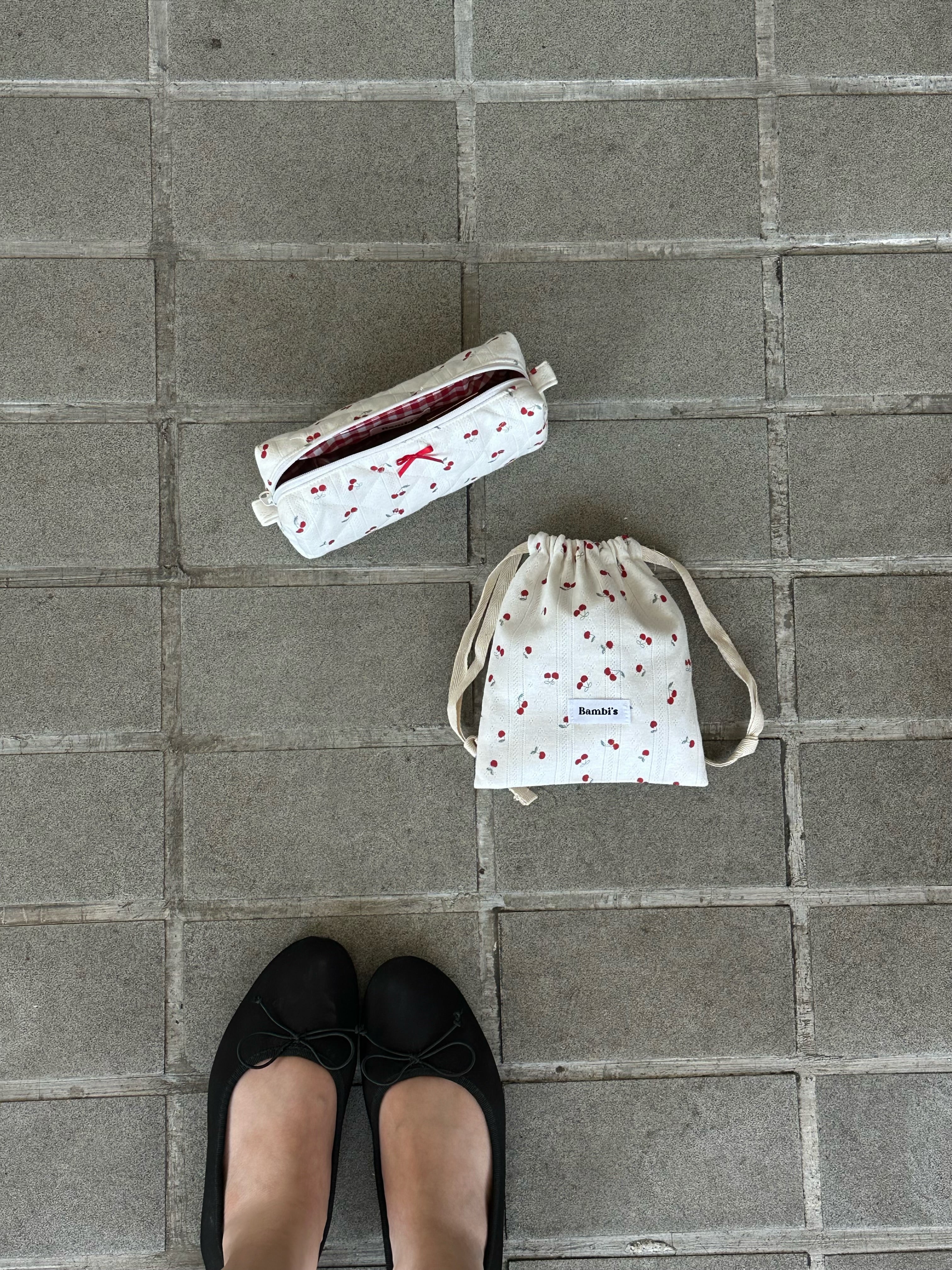 Cherry Slim Pencil Case