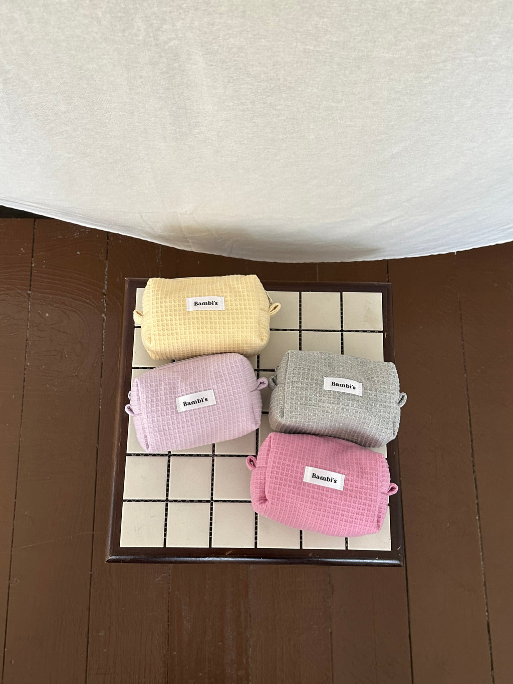 Summer Waffle Make Up Pouch