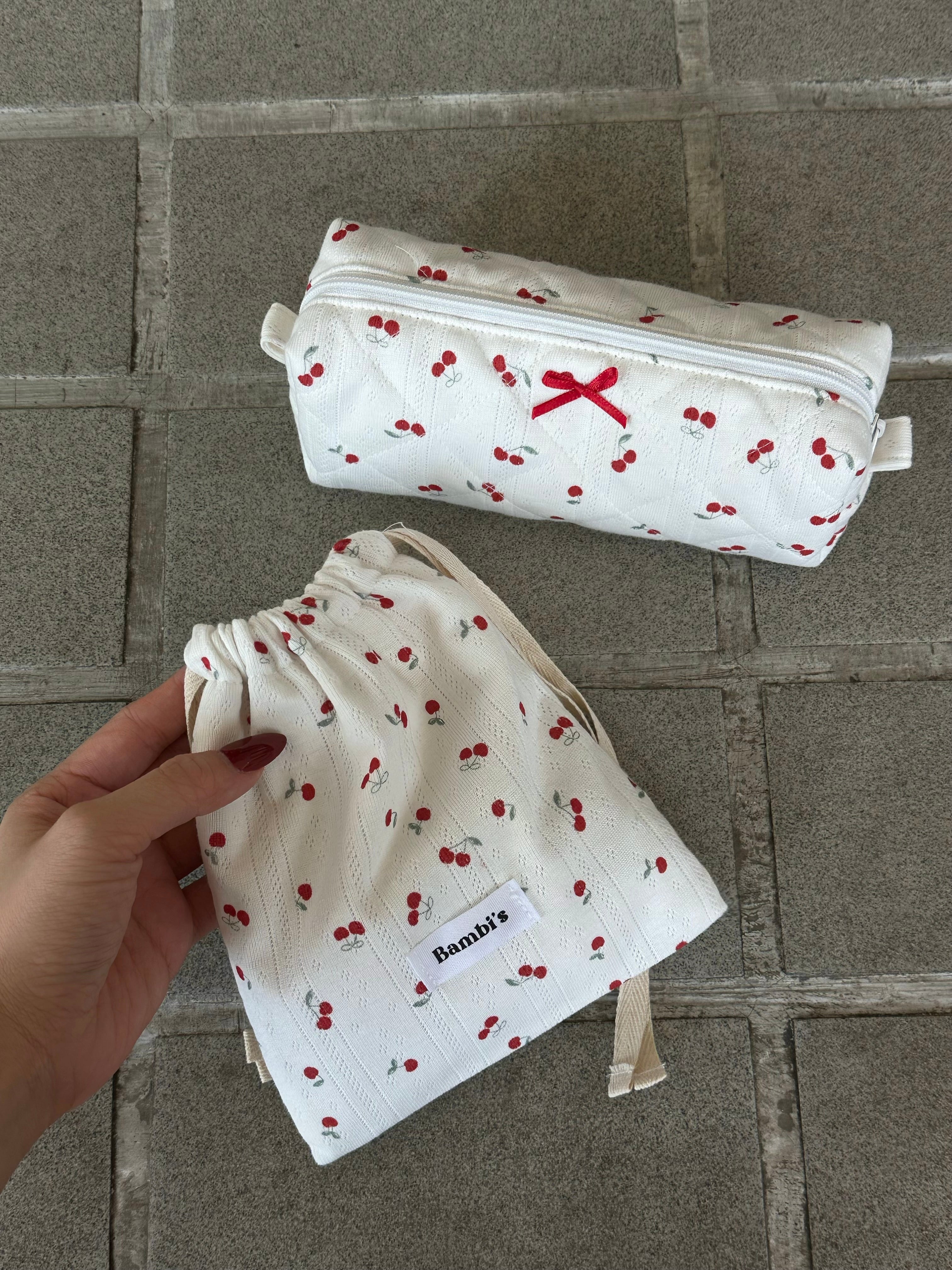 Cherry Slim Pencil Case