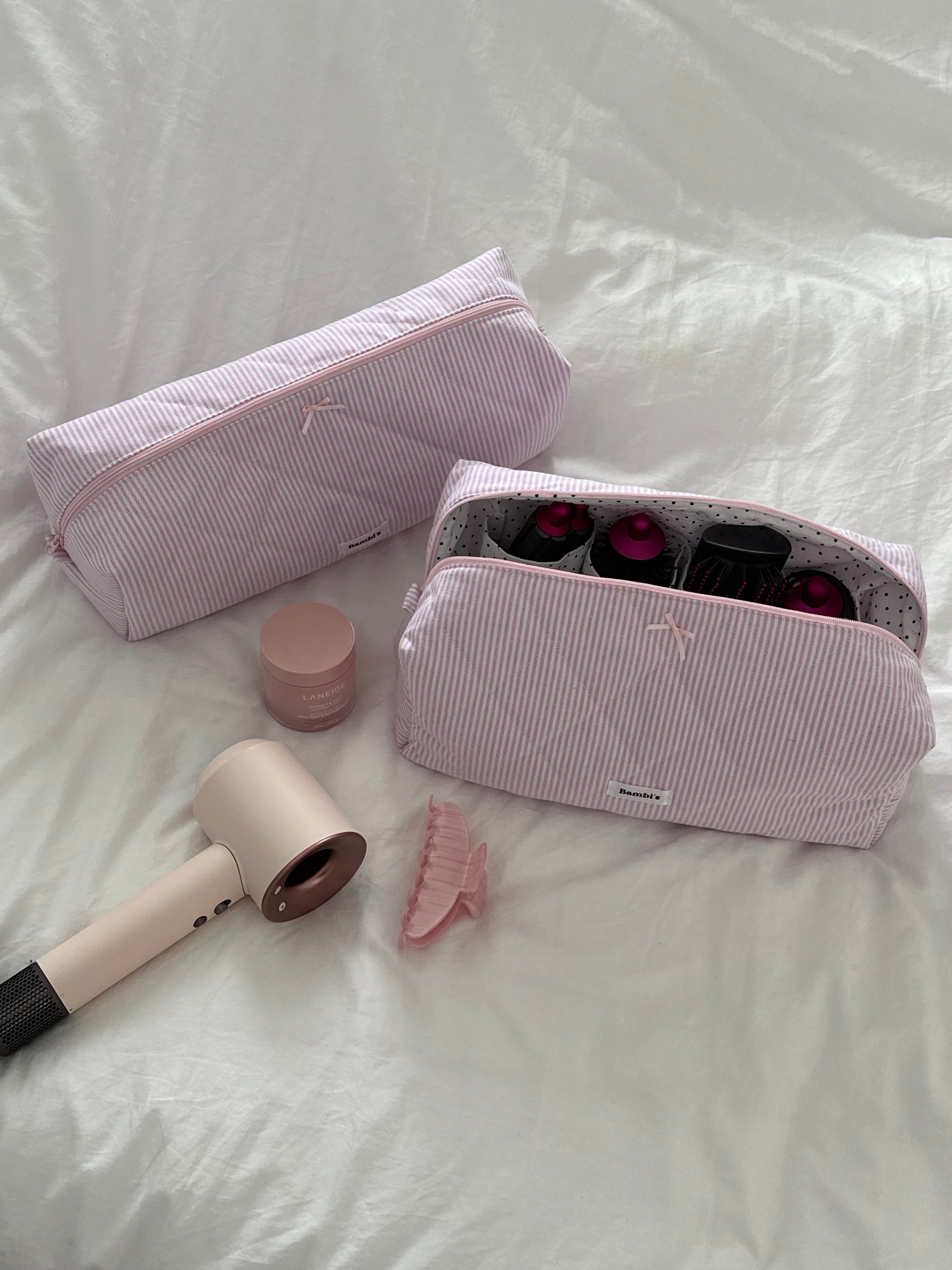 Hailey in Pink Dyson Hair Tool Pouch