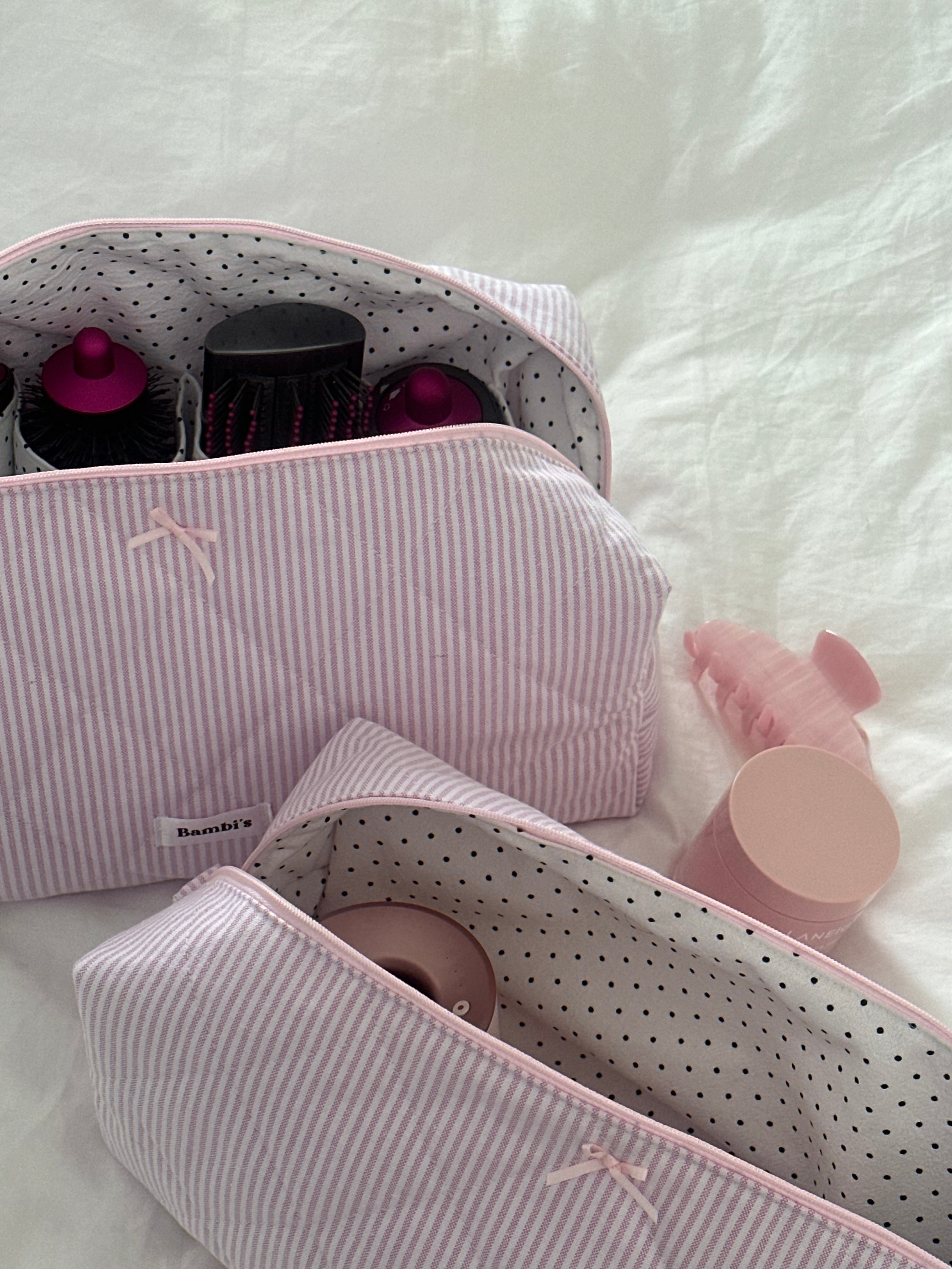 Hailey in Pink Dyson Hair Tool Pouch